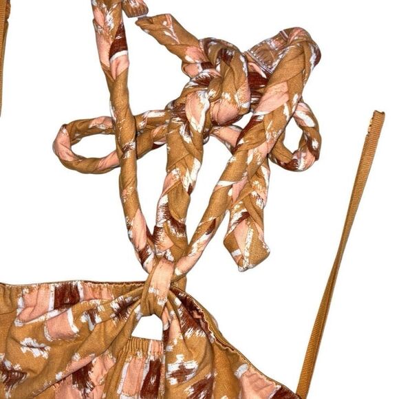 475. Aerie braided halter maxi boho dress size medium NWT - Picture 7 of 10